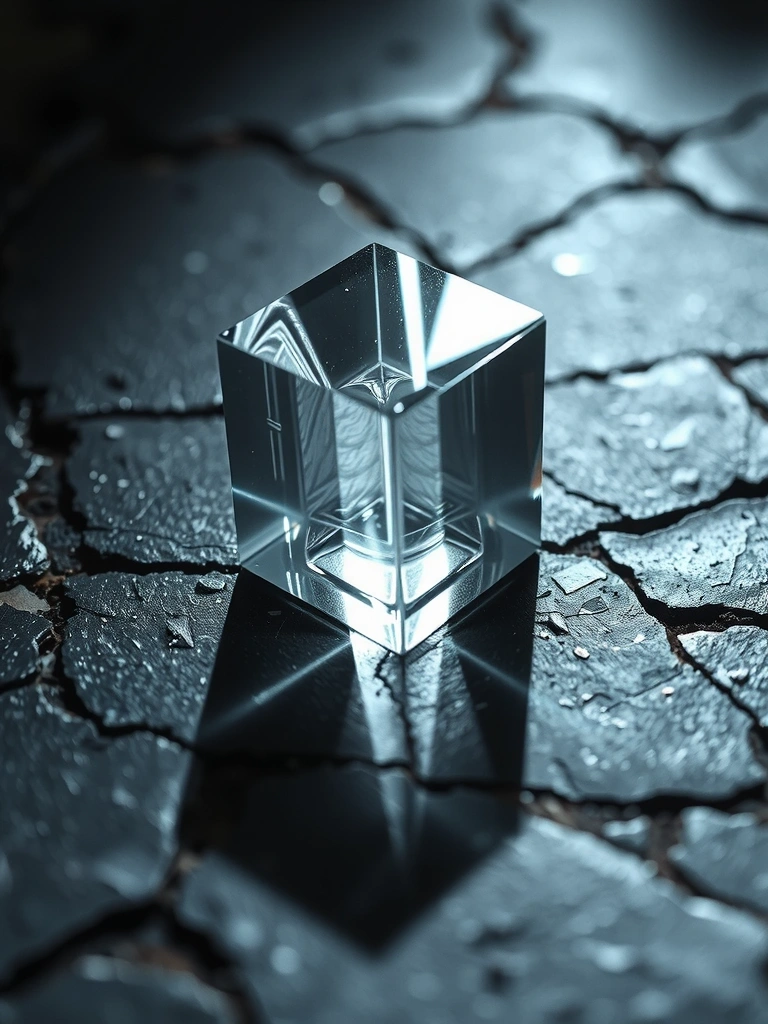 Representación abstracta de la refracción de datos financieros